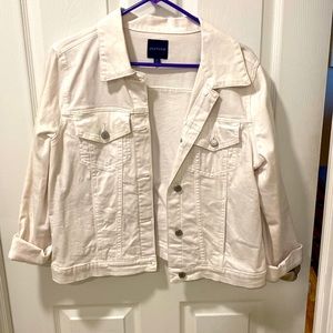 White denim jacket
